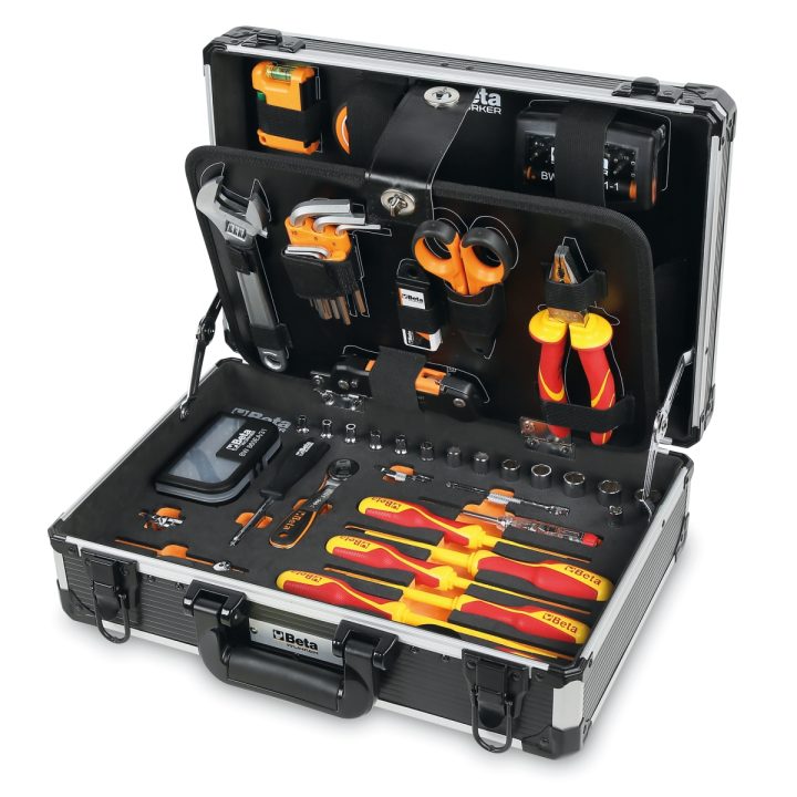 Beta BW 2054EL-106 Valigetta porta attrezzi con 106 utensili inclusi, ideali per manutenzione elettrotecnica, organizzati in vas