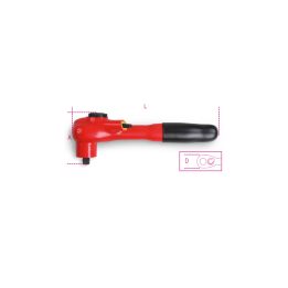Beta 910MQ/55 Cricchetto reversibile con attacco quadro maschio 3/8” 009100808
