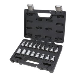 Beta BW 923E-FTX/C17 Assortimento di 17 chiavi a bussola per viti con profilo Torx® in cassetta di plastica 009236017