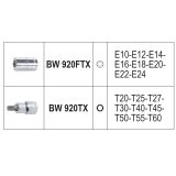 Beta BW 923E-FTX/C17 Assortimento di 17 chiavi a bussola per viti con profilo Torx® in cassetta di plastica 009236017