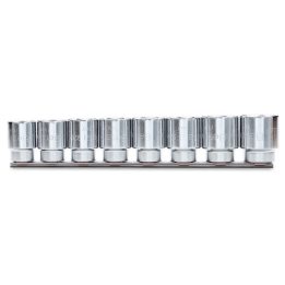 Beta 920A/SB8 Serie di 8 chiavi a bussola a mano bocca esagonale (art. 920A) su supporto 009200042