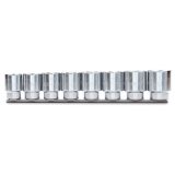 Beta 920A/SB8 Serie di 8 chiavi a bussola a mano bocca esagonale (art. 920A) su supporto 009200042