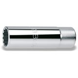 Beta 920AS-L 15/16 Chiavi a bussola a mano con attacco quadro femmina 1/2", tipo lungo bocca poligonale, cromate 009200362
