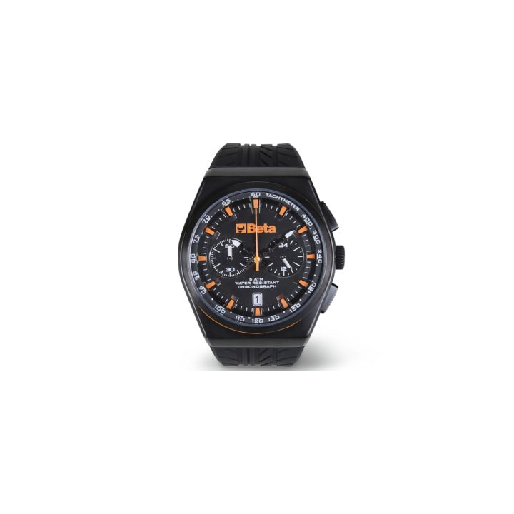 Beta 9593A Cronografo, cassa in acciaio, water resistant 5ATM, cinturino in silicone 095930050