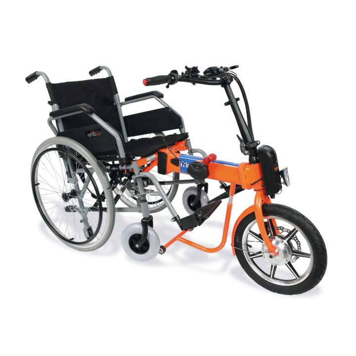 Beta 9597TRIOWAY Sistema ausiliario di spinta TRIOWAY by ATALA®, elettrico e agganciabile alla carrozzina REHA COMFORT in dotazi