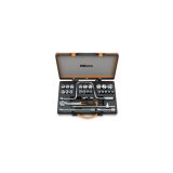 Beta 920A/C21 Assortimento di 21 chiavi a bussola a mano esagonali e 6 accessori in cassetta di lamiera 009200952