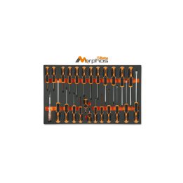 Beta M195MH Vassoio morbido in EVA giraviti Morphos per viti lama piatta, Phillips® e Torx® 024500196