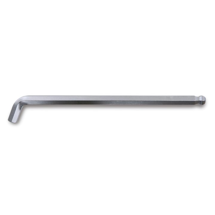 Beta 96BPA 4 Chiavi maschio esagonale piegate a 110° con estremità sferica, modello lato extra corto, cromate 000961964