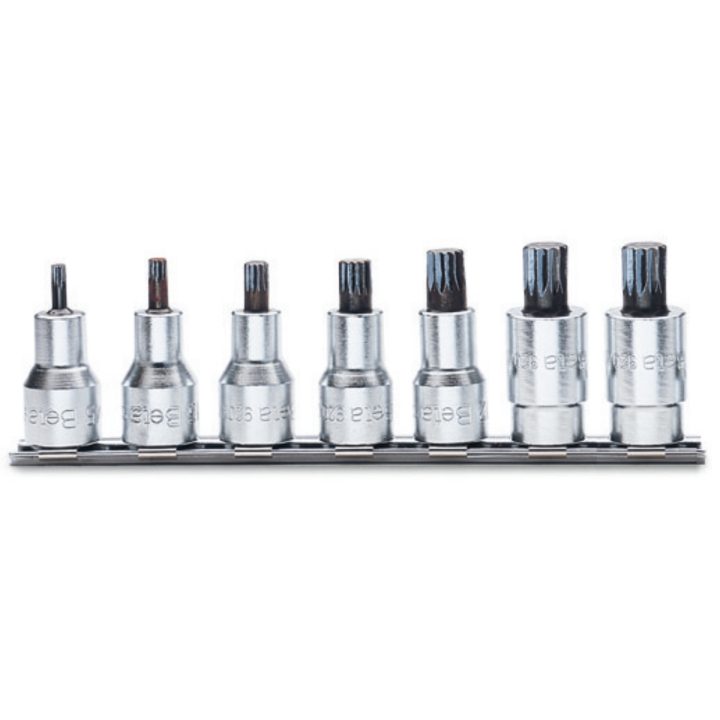 Beta 920XZN/SB7 Serie di 7 chiavi a bussola maschio a profilo XZN® (art. 920XZN) su supporto 009200579
