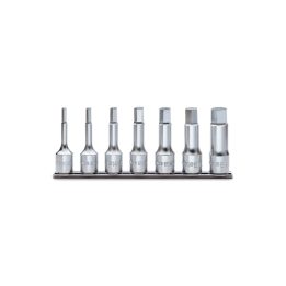 Beta 920ME/SB7 Serie di 7 chiavi a bussola maschio esagonale (art. 920ME) su supporto 009200519