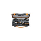 Beta 900/C24 Assortimento di 13 chiavi a bussola a mano esagonali, 11 a giravite e 6 accessori in cassetta di lamiera 009000956
