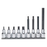 Beta 920PE/SB9 Serie di 9 chiavi a bussola maschio esagonale (art. 920PE) su supporto 009200441