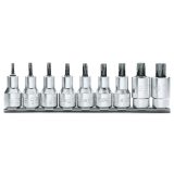 Beta 920TX/SB9 Serie di 9 chiavi a bussola maschio per viti con impronta Torx® (art. 920TX) su supporto 009200532