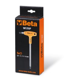 Beta 96T/S5P Serie di 5 chiavi maschio esagonale piegate con impugnatura 000960946
