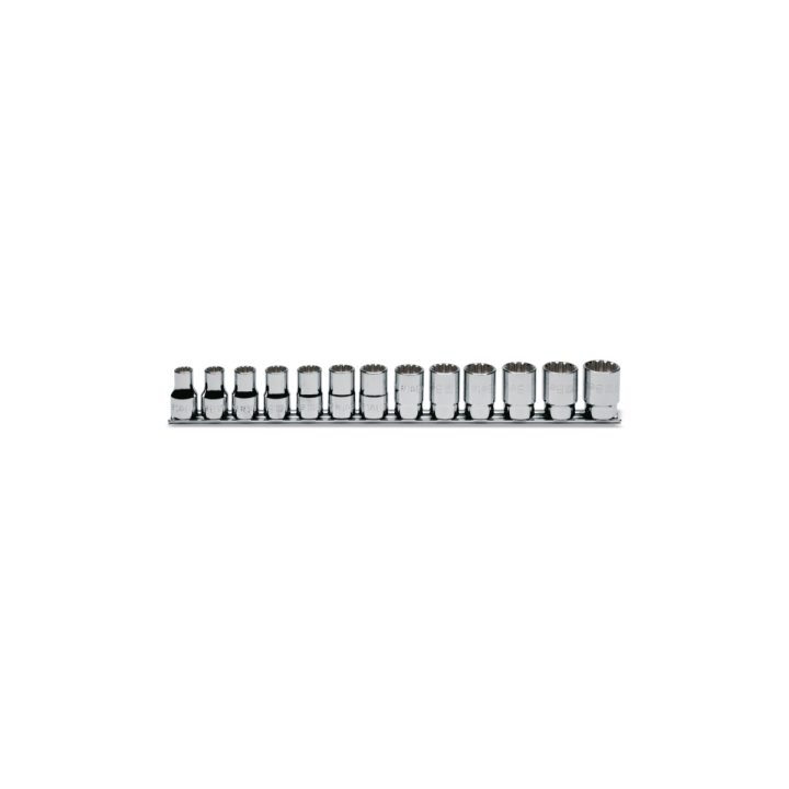 Beta 920U/SB13 Serie di chiavi a bussola a mano multimpronta con attacco quadro femmina 1/2" bocca esagonale, cromate 009201740