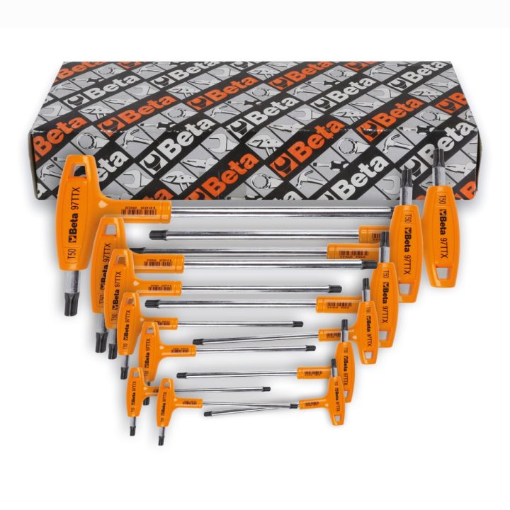 Beta 97TTX/S13 Serie di 13 chiavi maschio piegate con impugnatura per viti con impronta Torx(R) 000970813