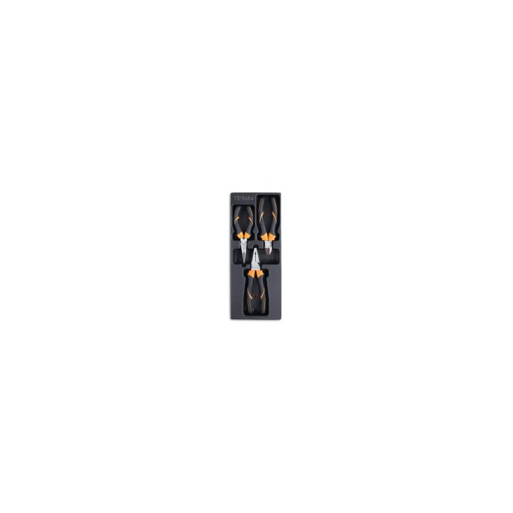 Beta T124 Termoformato rigido in ABS pinze e tronchese con finitura industriale, impugnatura bimateriale 024240124