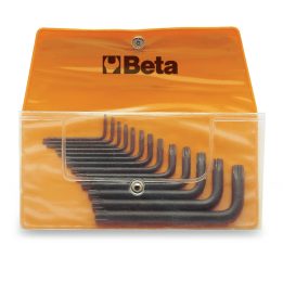 Beta 97TX/B13 Serie di 13 chiavi maschio piegate per viti con impronta Torx® (art. 97TX) in busta 000970650