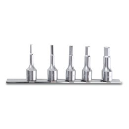 Beta 910ME/SB5 Serie di 5 chiavi a bussola maschio esagonale (art. 910ME) su supporto 009100515