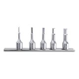 Beta 910ME/SB5 Serie di 5 chiavi a bussola maschio esagonale (art. 910ME) su supporto 009100515