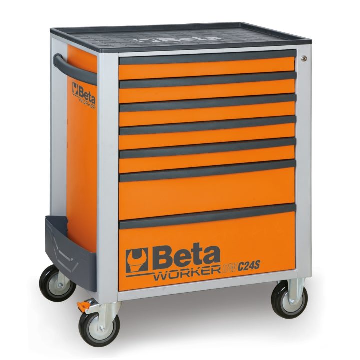 Beta BW 2400S7-R/5M Cassettiera mobile con sette cassetti e assortimento di 262 utensili 024006853