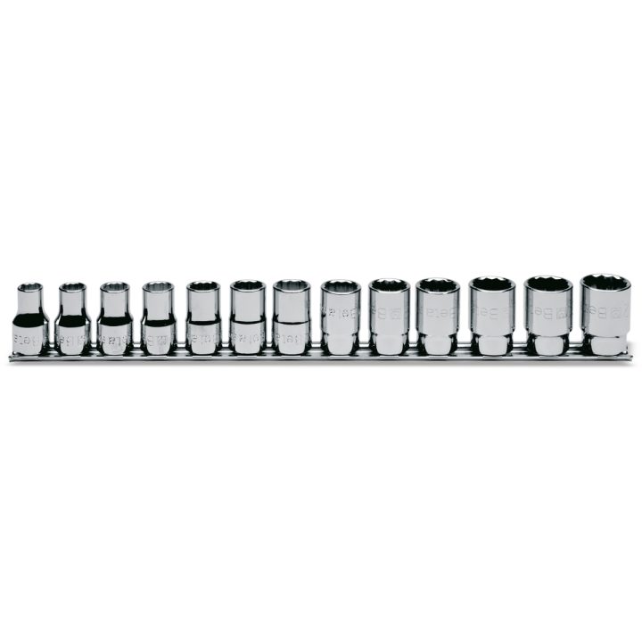 Beta 920B/SB13 Serie di 13 chiavi a bussola a mano bocca poligonale (art. 920B) su supporto 009200140