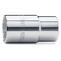 Beta 920BL 18 Chiavi a bussola a mano con attacco quadro femmina 1/2", tipo lungo bocca poligonale, cromate 009200318