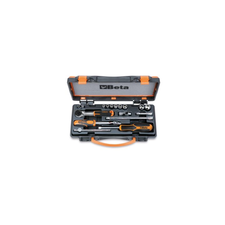 Beta 900AS/C10 Assortimento di 10 chiavi a bussola e 7 accessori (art. 900AS, 900/20, 900/21, 900/25, 900BG/30, 900/35A, 900/42,