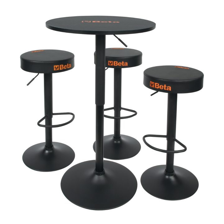Beta 9566K Set arredo composto da tavolo e tre sgabelli regolabili in altezza 095660500