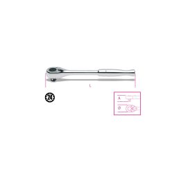 Beta 920M/55 Cricchetto reversibile con attacco quadro maschio 1/2" con impugnatura in metallo cromato 009200893