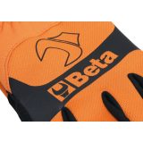 Beta 9574O XXL Guanto da lavoro, con polsino elastico elasticizzato, pollice ed indice rinforzati, in pelle sintetica che consen