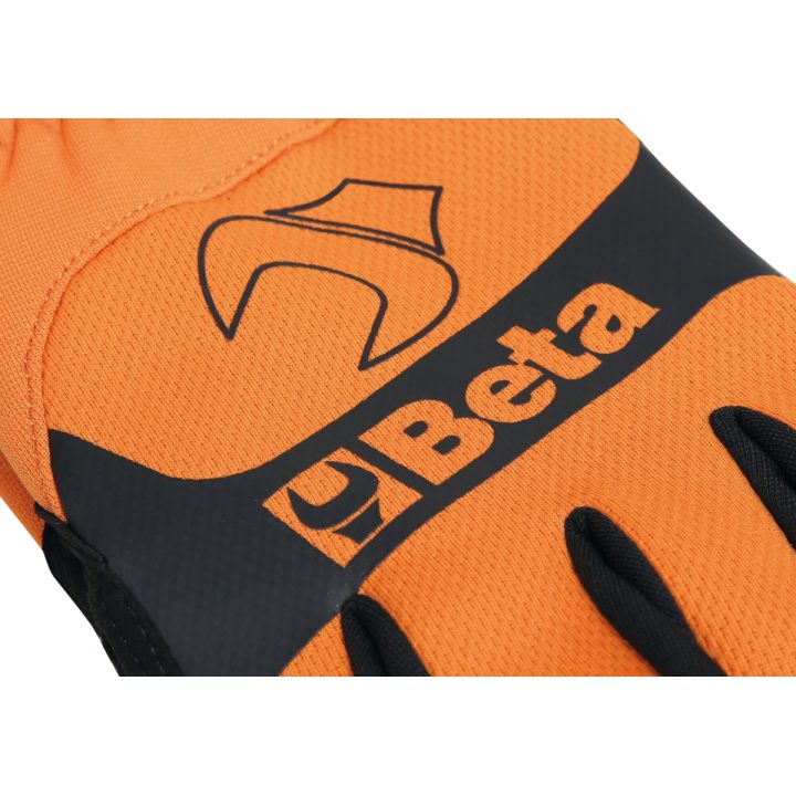 Beta 9574O XXL Guanto da lavoro, con polsino elastico elasticizzato, pollice ed indice rinforzati, in pelle sintetica che consen