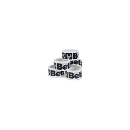 Beta 9589B/36 Confezione da 36 rotoli di nastro adesivo per imballo, logo Beta, bianco 095890036