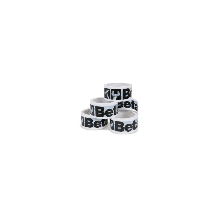 Beta 9589B/36 Confezione da 36 rotoli di nastro adesivo per imballo, logo Beta, bianco 095890036