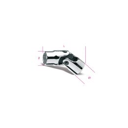Beta 910AS-SN 3/8 Chiavi a bussola a mano snodate con attacco quadro femmina 3/8" bocca poligonale, cromate 009100260