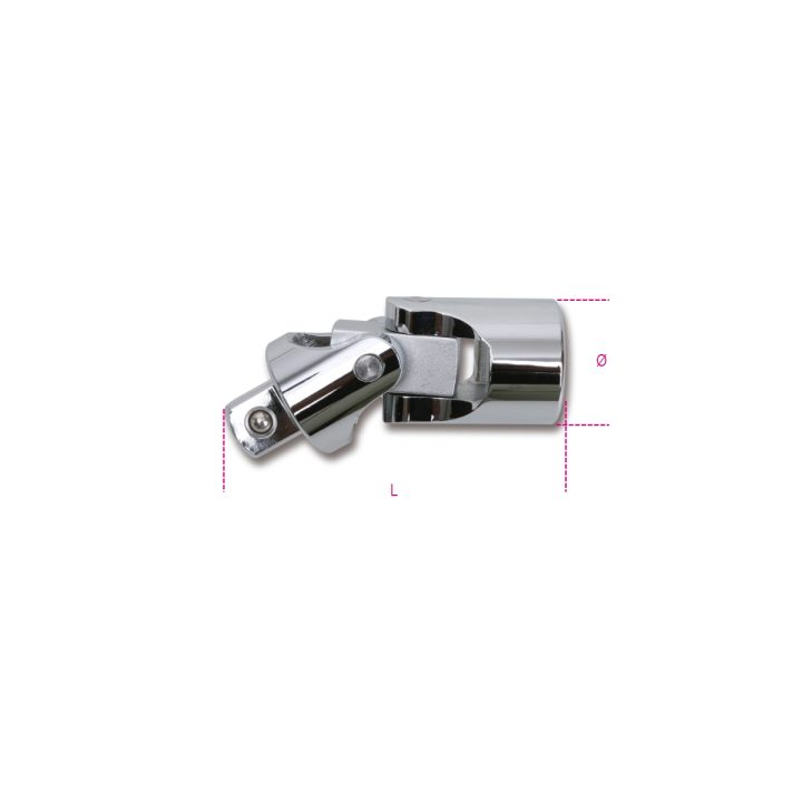 Beta 928/25 Snodo a mano con attacchi quadri maschio e femmina 3/4" cromato 009280830