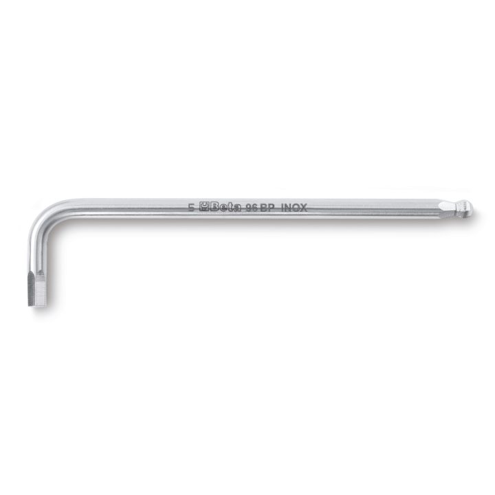 Beta 96BPINOX 8 Chiavi maschio esagonale piegate con estremità sferica in acciaio inossidabile 000961448