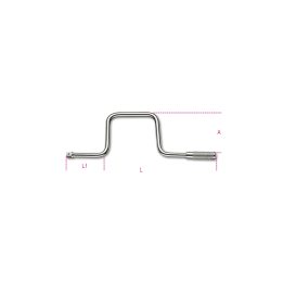 Beta 920/46 Quadro maschio 1/2" con manovella cromato 009200862