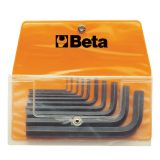 Beta 96N/B10 Serie di 10 chiavi maschio esagonale piegate (art. 96N) in busta 000960650