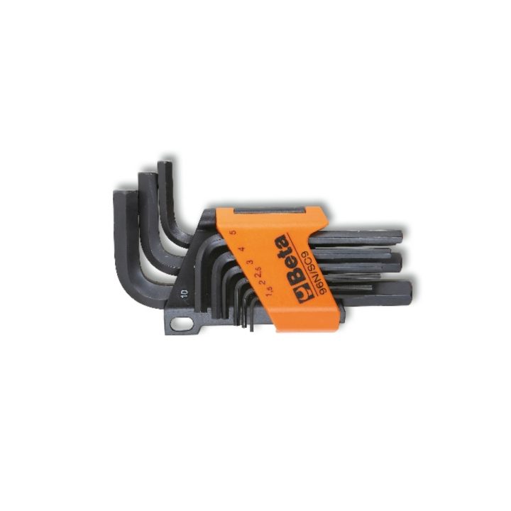 Beta 96N/SC9 Serie di 9 chiavi maschio esagonale piegate (art. 96N) con supporto 000960644