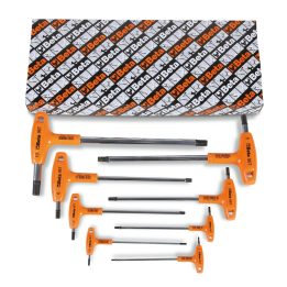 Beta 96T/S8 Serie di 8 chiavi maschio esagonale piegate con impugnatura di manovra (art. 96T) 000960933