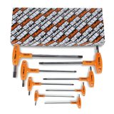Beta 96T/S8 Serie di 8 chiavi maschio esagonale piegate con impugnatura di manovra (art. 96T) 000960933