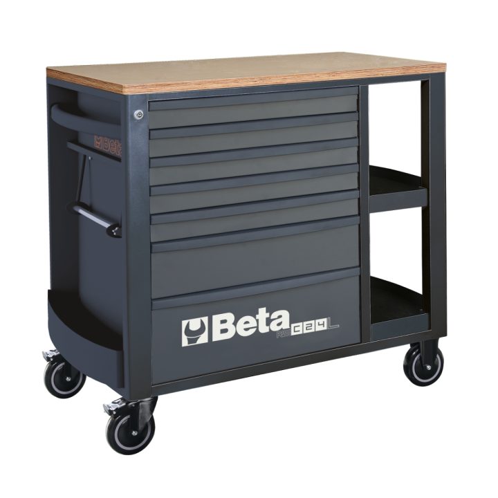 Beta RSC24L/7-R Cassettiera porta attrezzi con 7 cassetti e ripiani laterali 024004373