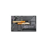 Beta T59 Termoformato rigido in ABS chiavi maschio esagonali snodate e fisse con utensili a percussione 024240059