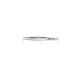 Beta 999 Pinzetta a molla antiacido antimagnetica a punte piatte arrotondate in acciaio inossidabile 009990011