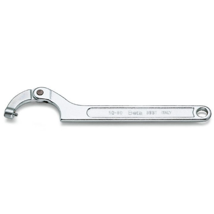 Beta 99ST 80-120 Chiavi a settore articolate con nasello tondo per ghiere con foro di manovra cromate 000990380