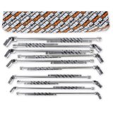 Beta 952/S10 Serie di 10 chiavi a T con bussola esagonale snodata (art. 952) 009520080