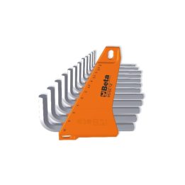 Beta 96/SC12 Serie di 12 chiavi maschio esagonale piegate (art. 96) con supporto 000960395