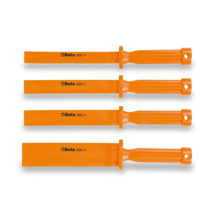 Beta 988/K4 Serie di 4 scalpelli in plastica anti graffio 009880104