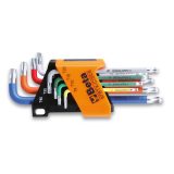 Beta 97BTX-C/SC8 Serie di 8 chiavi maschio piegate colorate con un'estremità sferica per viti con impronta Torx® 000971658